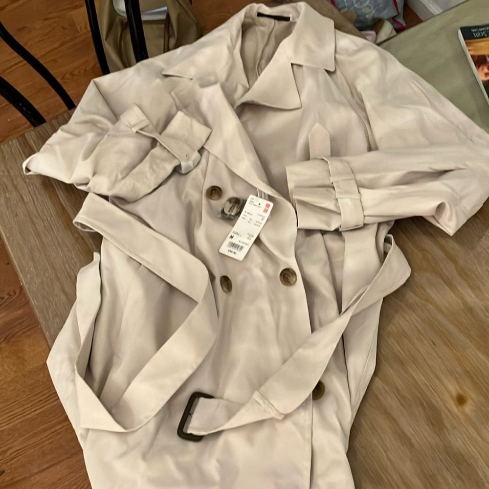 Uniqlo Double Breasted Trench Sz M